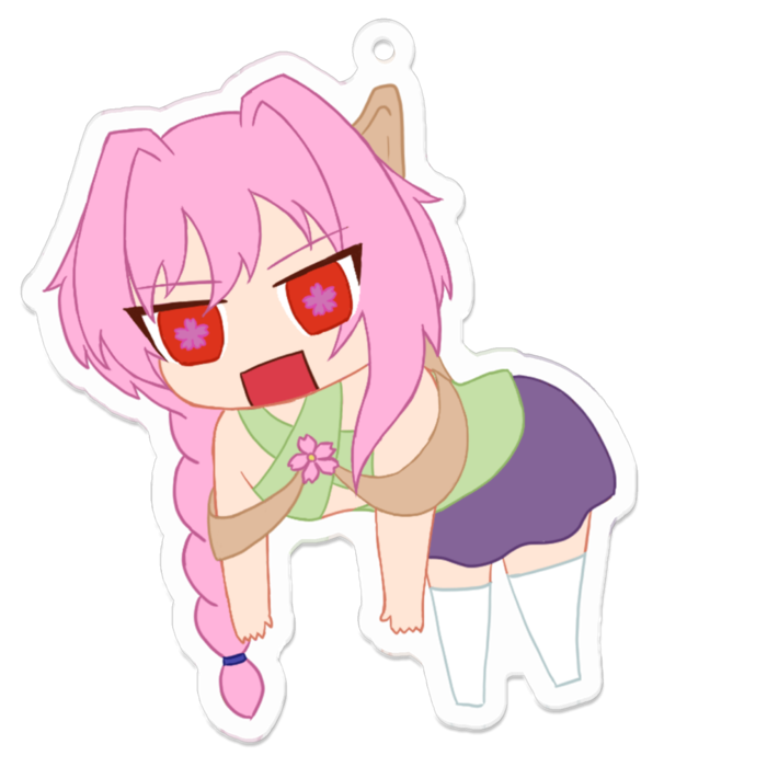 アクリルキーホルダー（コーティング） - 70 x 70 (mm)