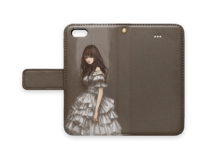 手帳型iPhoneケース - iPhone 5 / 5s / SE - ストラップ穴 あり