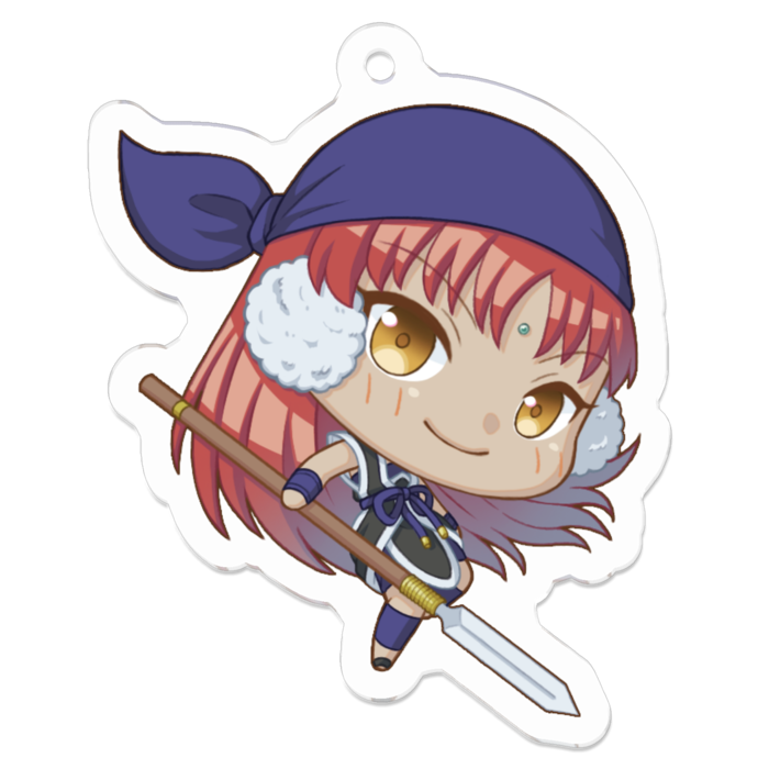 アクリルキーホルダー（コーティング） - 50 x 50 (mm)