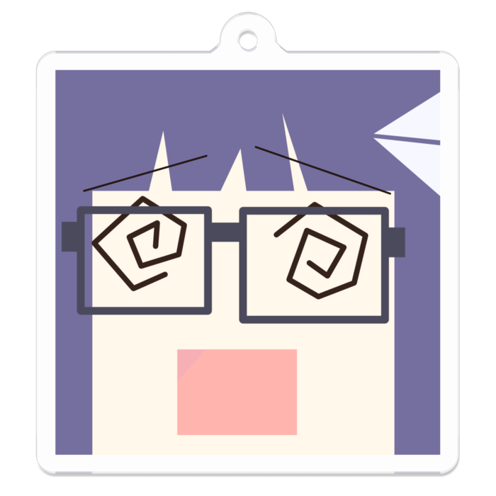 アクリルキーホルダー - 50 x 50 (mm)
