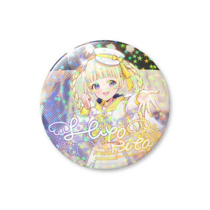 ホログラム缶バッジ (56mm - スター)