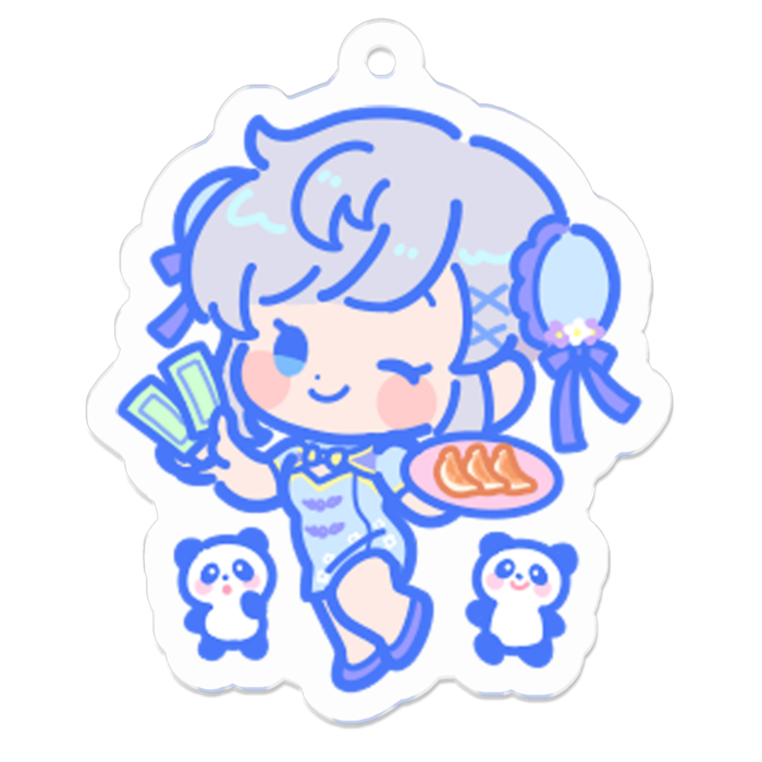 アクリルキーホルダー（コーティング） - 50 x 50 (mm)