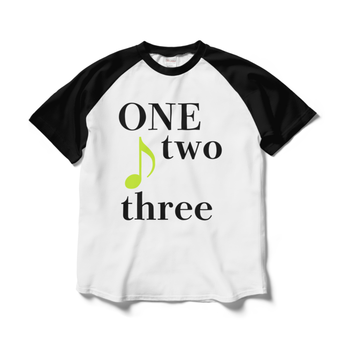 ラグランTシャツ - L - ホワイト×ブラック