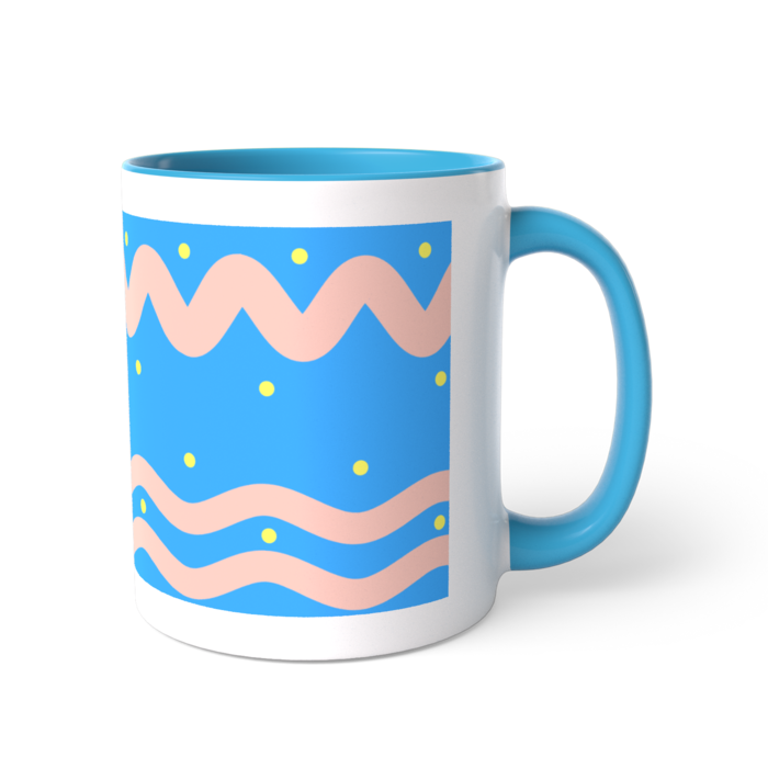 ツートンカラーマグカップ - 直径 8.2cm / 高さ 9.5cm