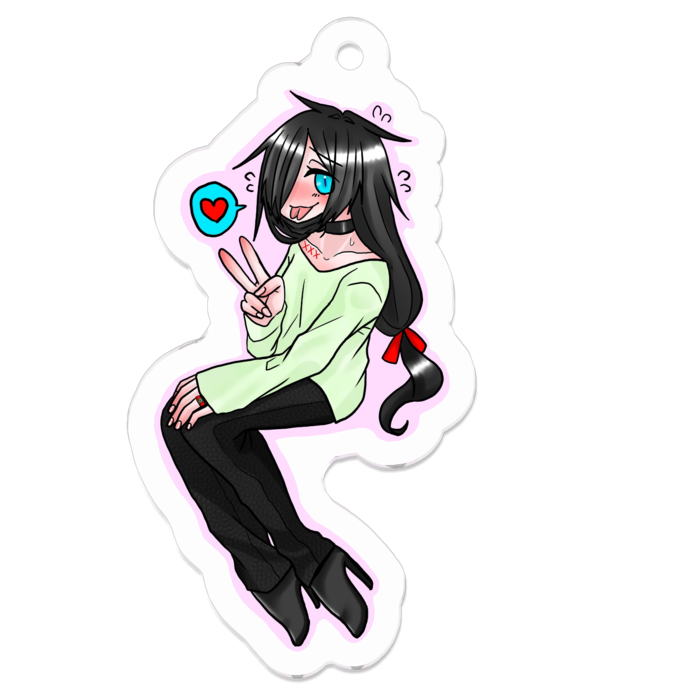 アクリルキーホルダー（コーティング） - 50 x 50 (mm)