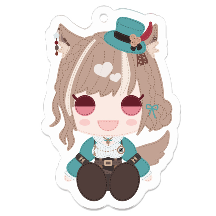 アクリルキーホルダー(コーティング) - 50 x 50 (mm)