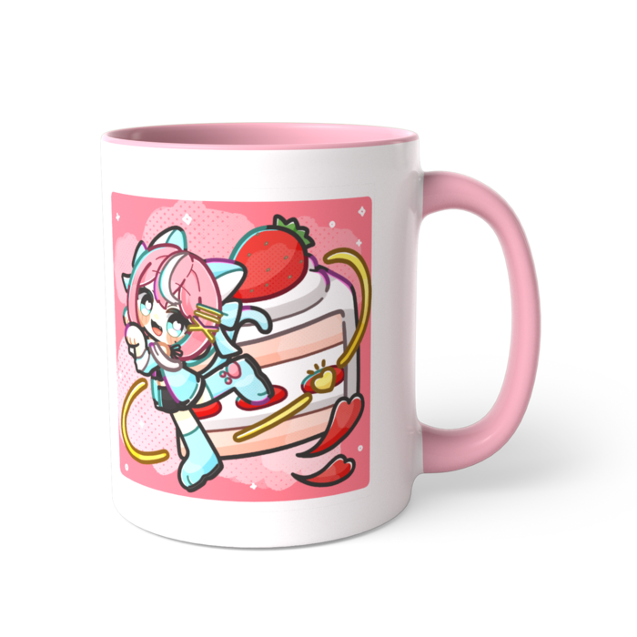 ツートンカラーマグカップ - 直径 8.2cm / 高さ 9.5cm