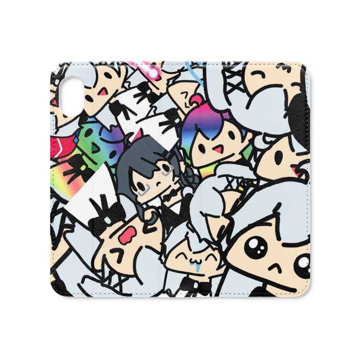 手帳型iPhoneケース（ベルトなし） - iPhone XR - ストラップ穴 なし