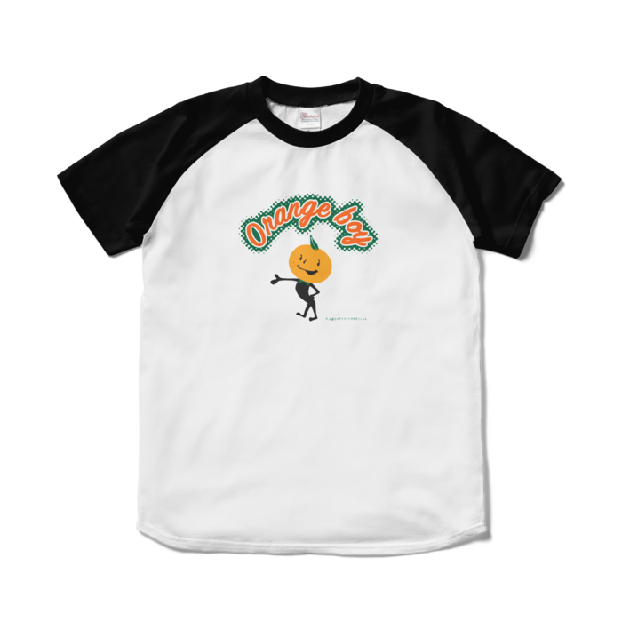 ラグランTシャツ - S - ホワイト×ブラック