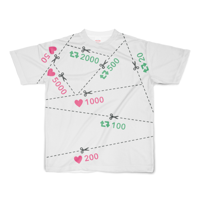 フルグラフィックTシャツ - S - 両面印刷