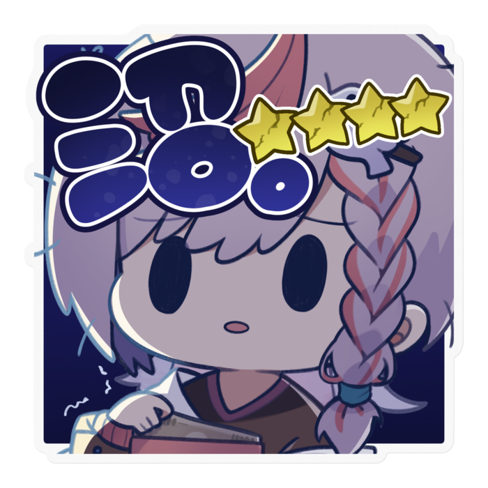 ステッカー - 100 x 100 (mm)(クリア)