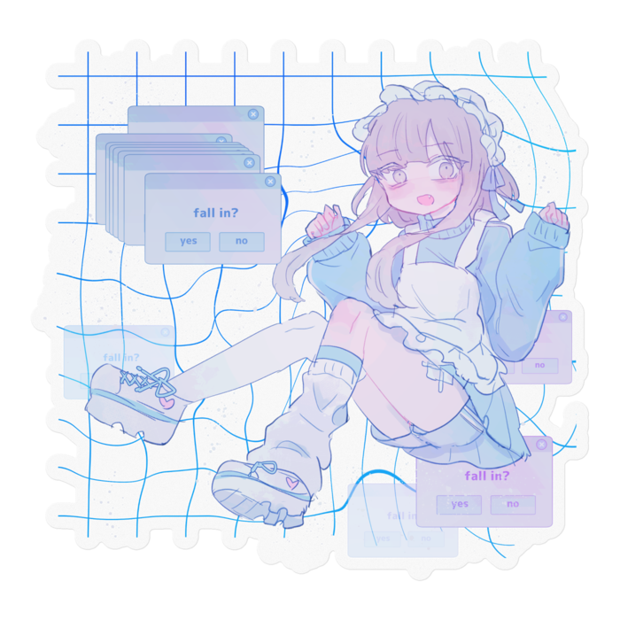 ステッカー - 100 x 100 (mm)クリア