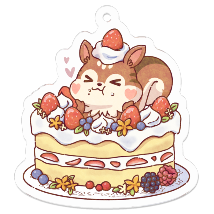 アクリルキーホルダー - 50 x 50 (mm)