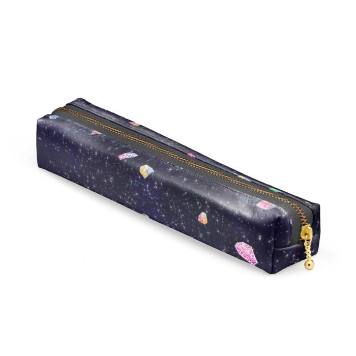 ペンケース - 20 x 4 x 4cm - ブラック