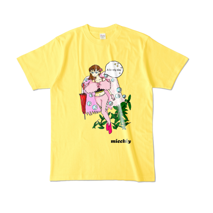 カラーTシャツ - L - イエロー