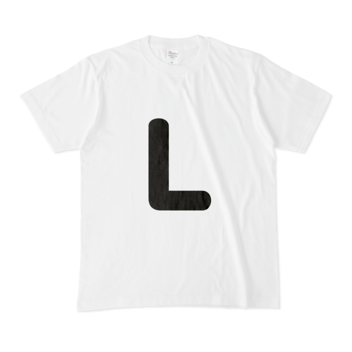 「L」(大文字)Tシャツ - M - 白
