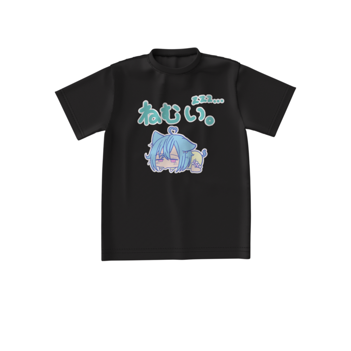 ビッグシルエットTシャツ - S - 正面　黒