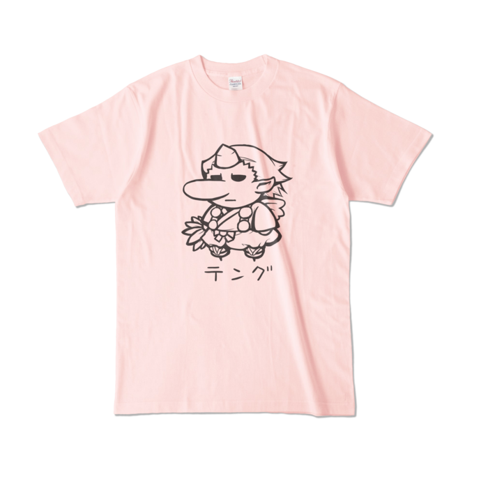 天狗 Tシャツ ライトピンク やまみち Booth