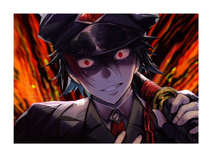 猛犬注意 軍服いぬ丸ポスター カジキングの店 Booth