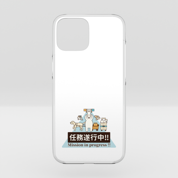 クリアiPhoneケース　白色　iPhone 14
