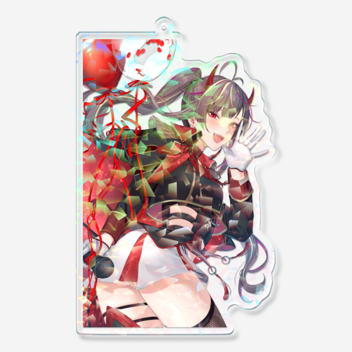 ホログラムアクリルキーホルダー - 100 × 100mm