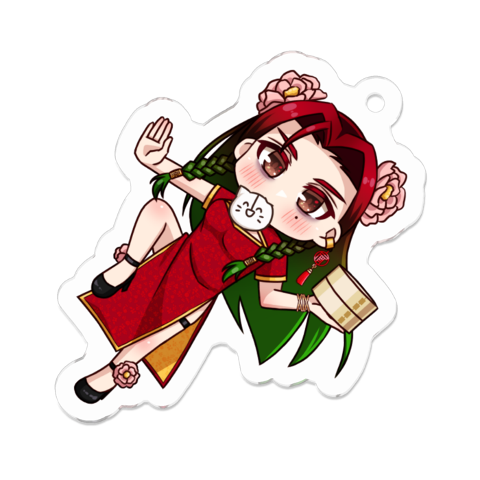 アクリルキーホルダー（コーティング） - 50 x 50 (mm)