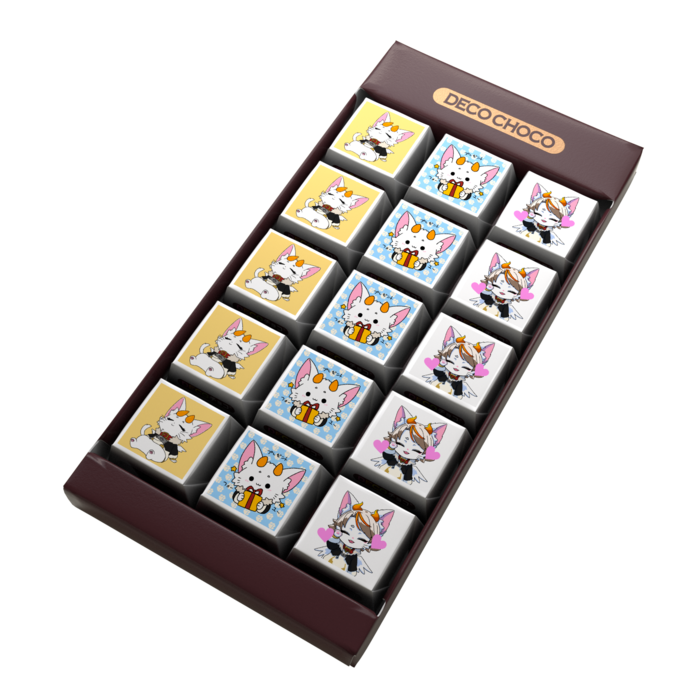 DECOチョコ - 列ごとにデザイン