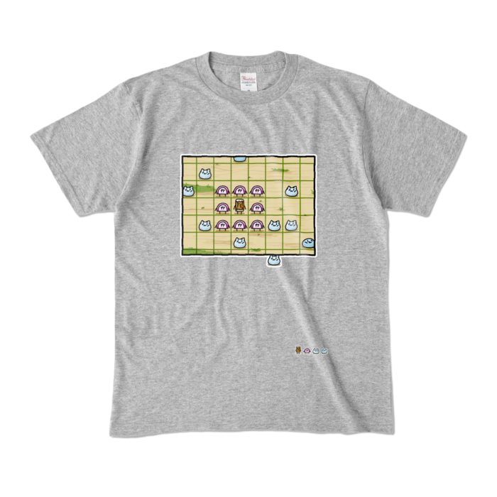 カラーTシャツ - M - 杢グレー (濃色)