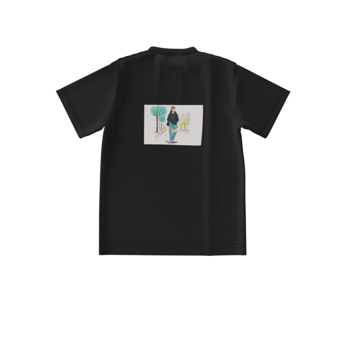 ビッグシルエットTシャツ - S - 黒