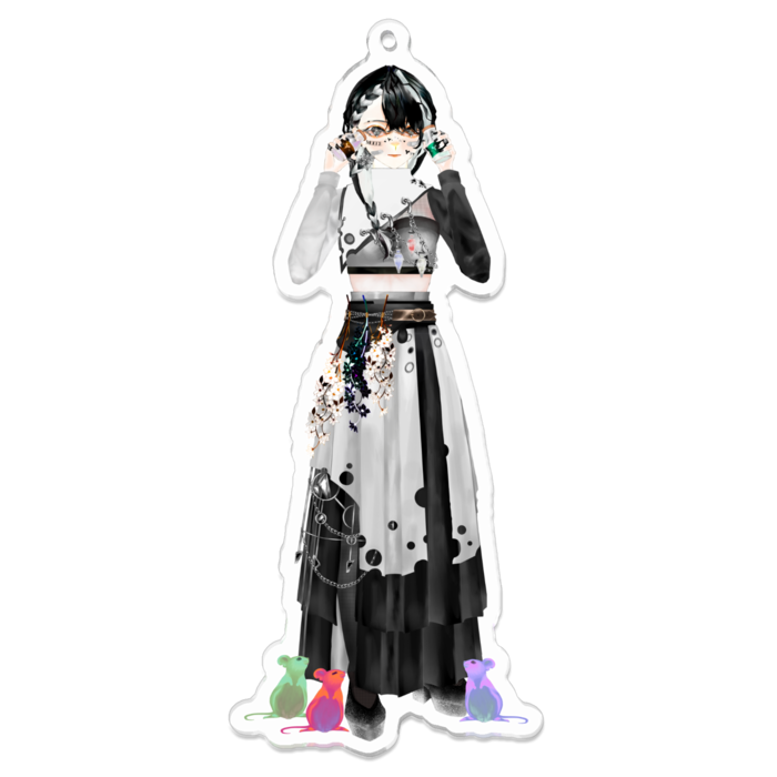 アクリルキーホルダー - 100 x 100 (mm)