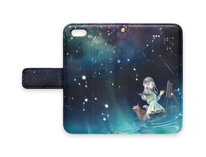 手帳型iPhoneケース - iPhone 5 / SE - ストラップ穴 あり