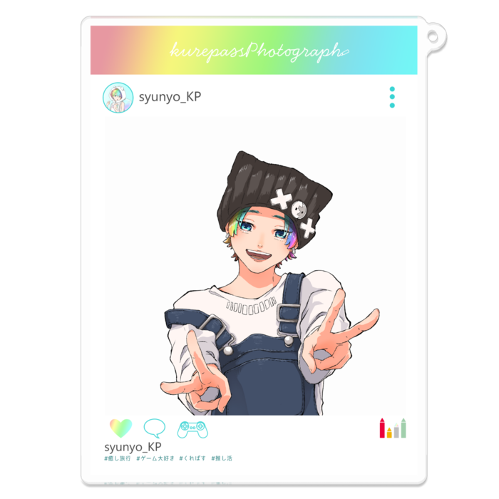 syunyo アクリルキーホルダー - 100 x 100 (mm)