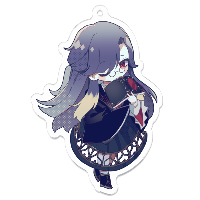 アクリルキーホルダー(眼鏡あり) - 70 x 70 (mm)