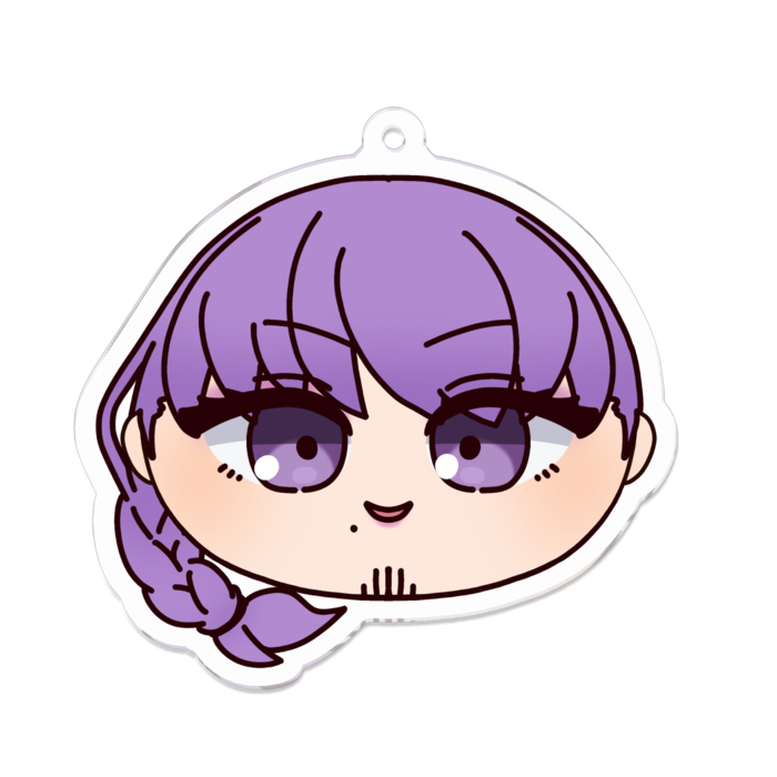 アクリルキーホルダー（コーティング） - 70 x 70 (mm)