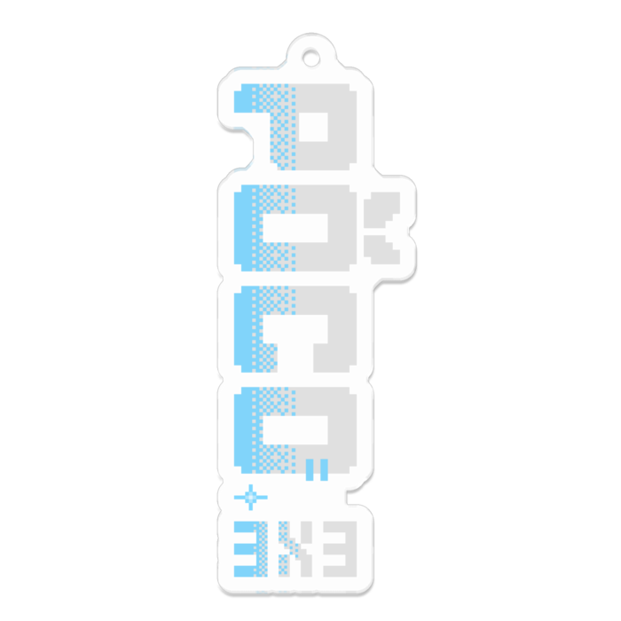 ロゴアクキー （グレー）背景スケスケ