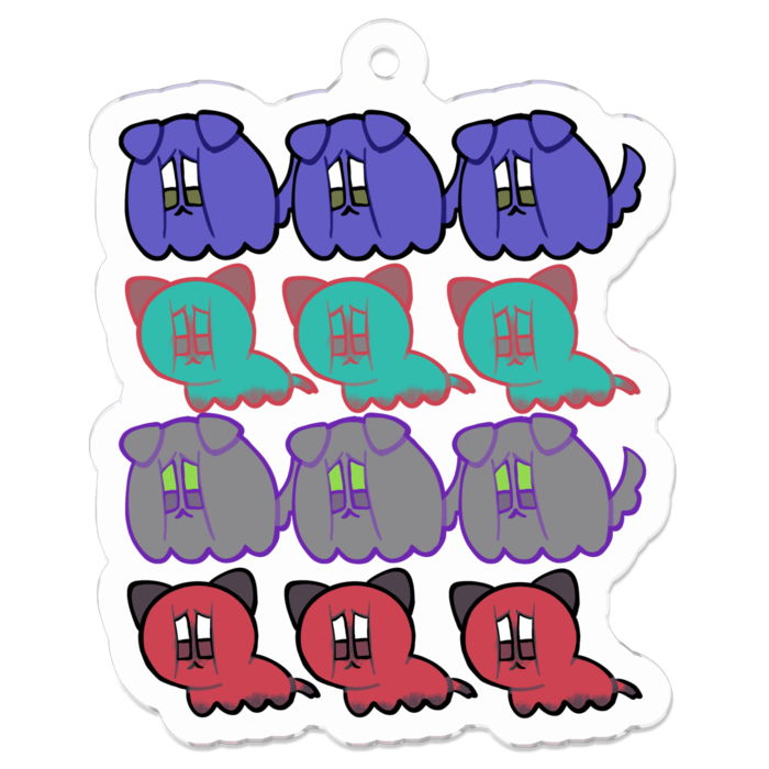 アクリルキーホルダー - 50 x 50 (mm)