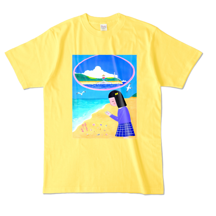 カラーTシャツ - L - イエロー (濃色)