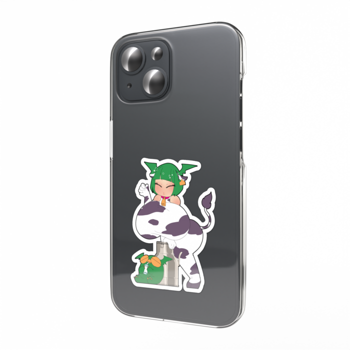 【スマホステッカー】 あーちゃん・ｵｳｼﾁｬﾝのすがた