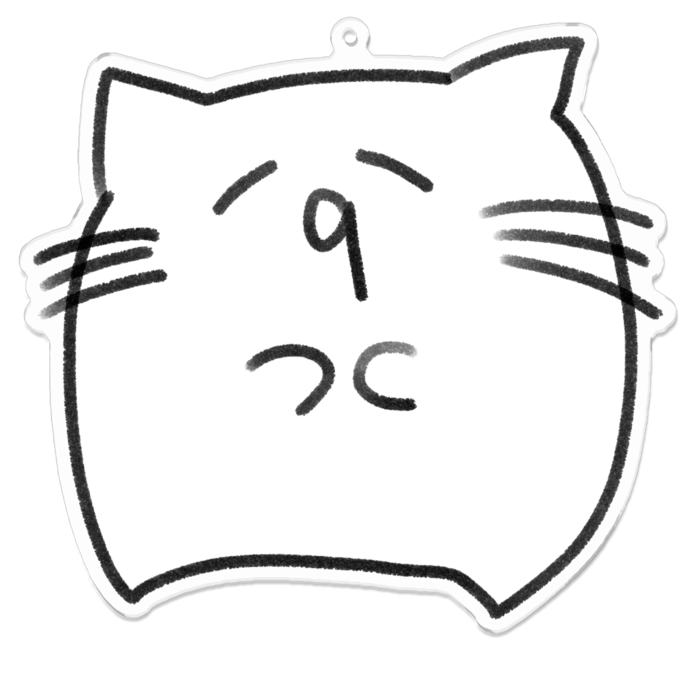 アクリルキーホルダー - 100 x 100 (mm)