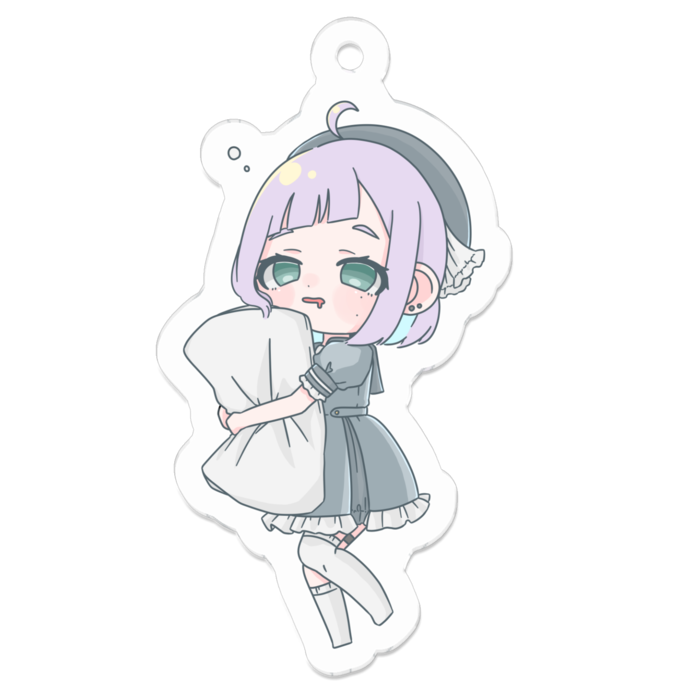 アクリルキーホルダー（コーティング） - 50 x 50 (mm)