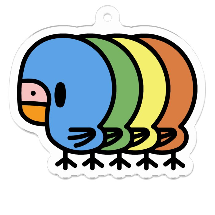 アクリルキーホルダー - 50 x 50 (mm)