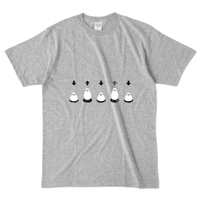 カラーTシャツ 灰色 L