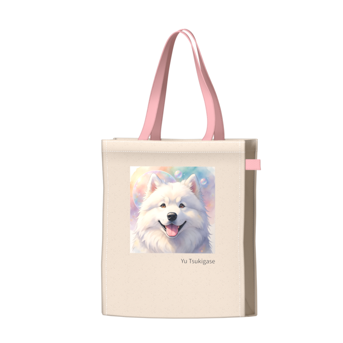 ツートンカラーバッグ - ピンク - W34 × H41 × D14cm
