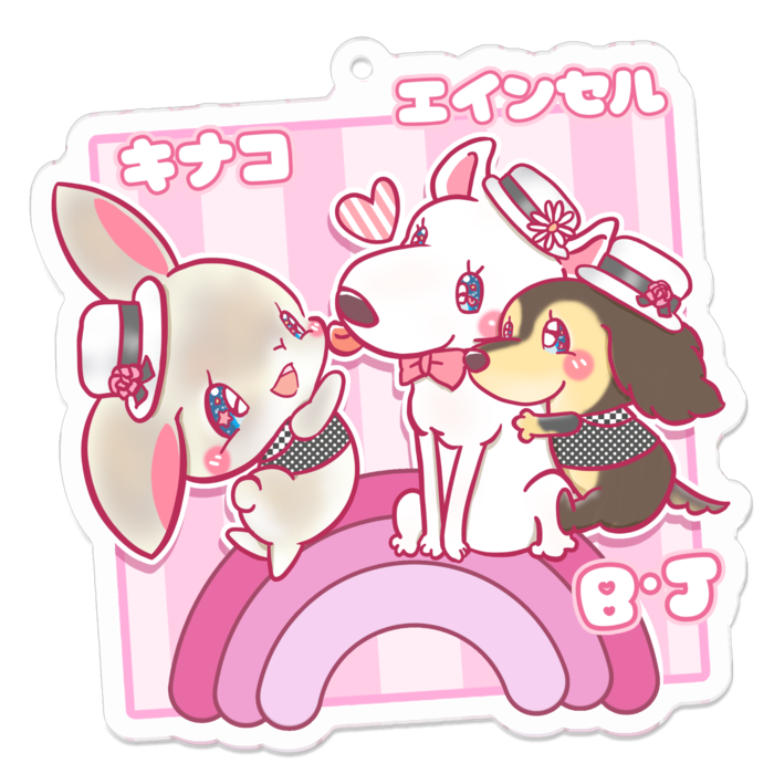 アクリルキーホルダー - 70 x 70 (mm)