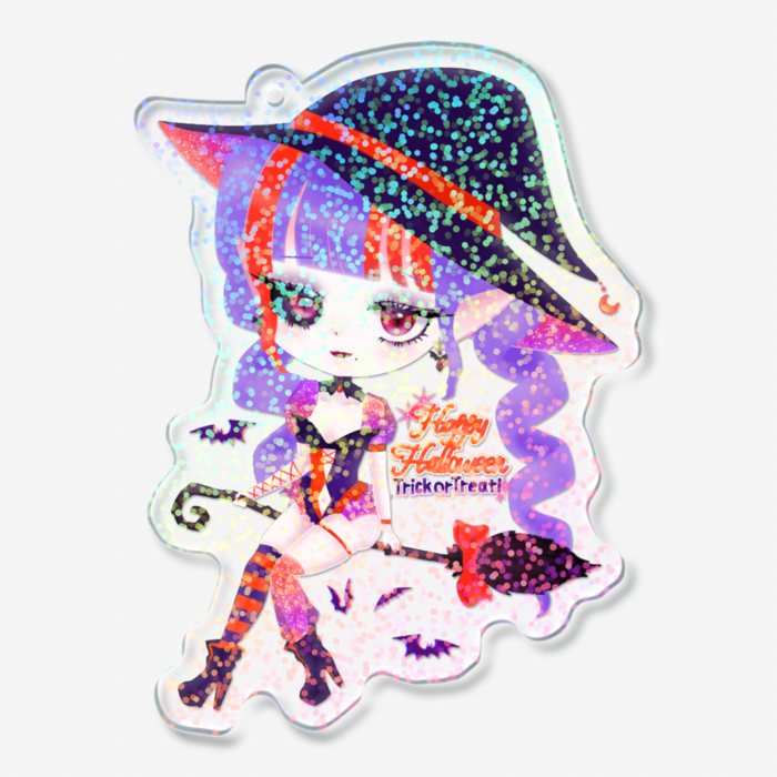 ホログラムアクリルキーホルダー - 70 × 70mm