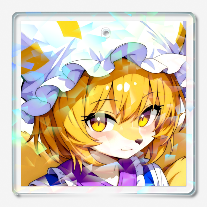 ホログラムアクリルキーホルダー - 50 × 50mm