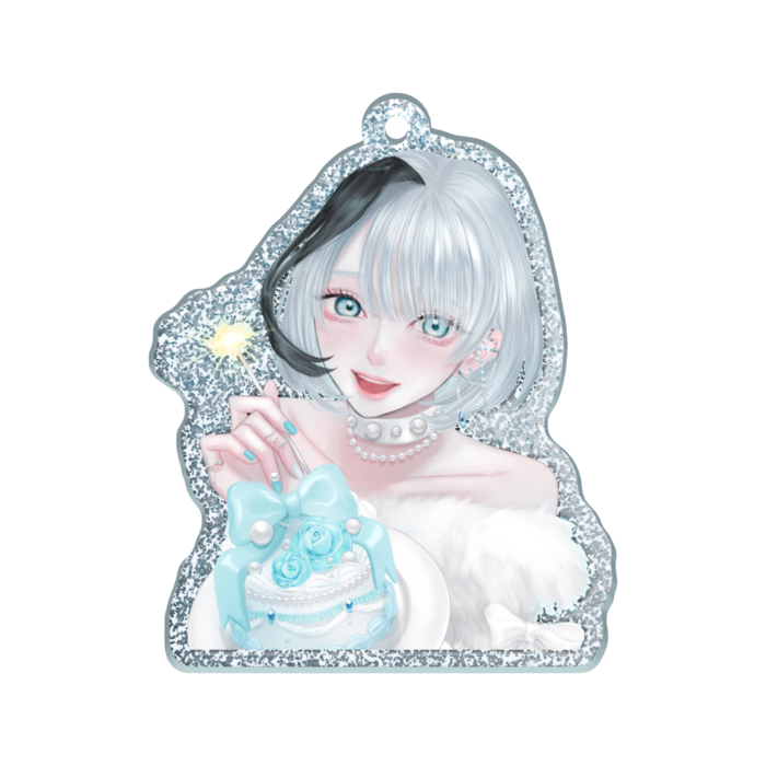 ラメアクリルキーホルダー - W50 × H50mm 以内