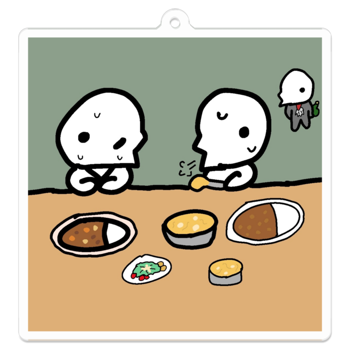 1.ドキドキ！毒味チャレンジ！ - アクリルキーホルダー - 70 x 70 (mm)