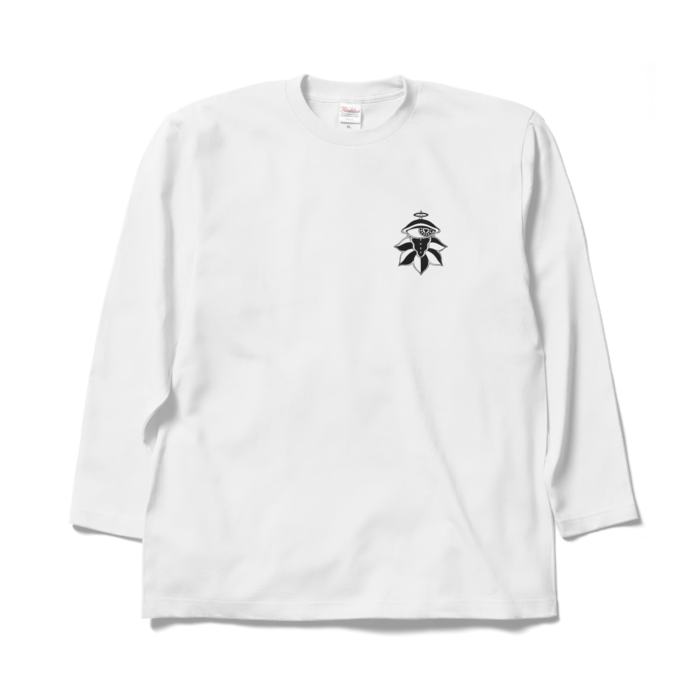 ロングスリーブTシャツ(文字色パープル)  - XL - ホワイト