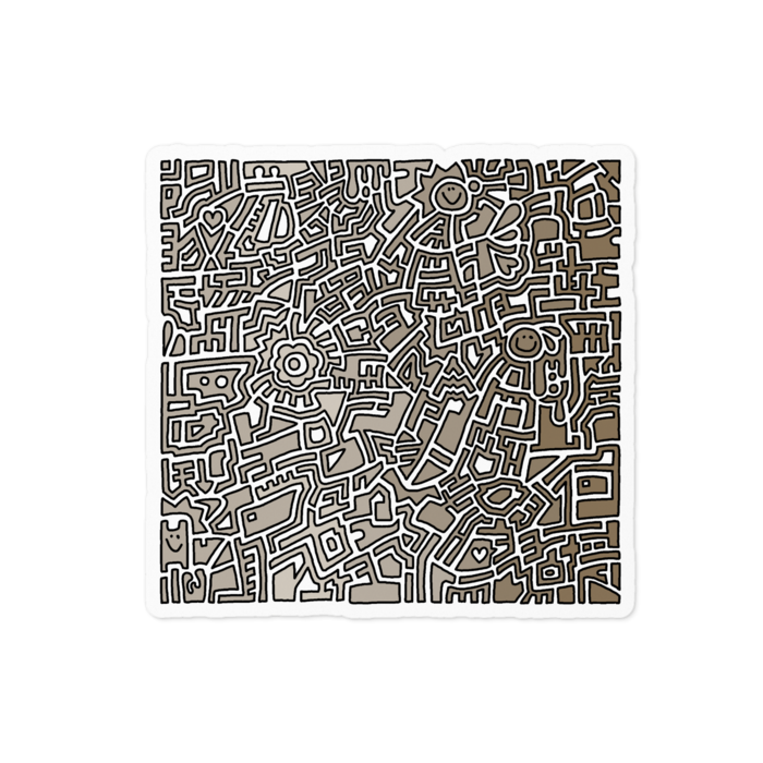 ステッカー - 100 x 100 (mm)